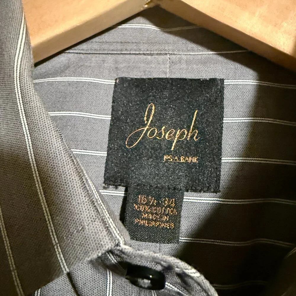 JOSEPH A BANKS MENS DRESS SHIRTS, SET OF 4, SIZE 16.5 X 34, 100% NO-IRON COTTON - Picture 16 of 16